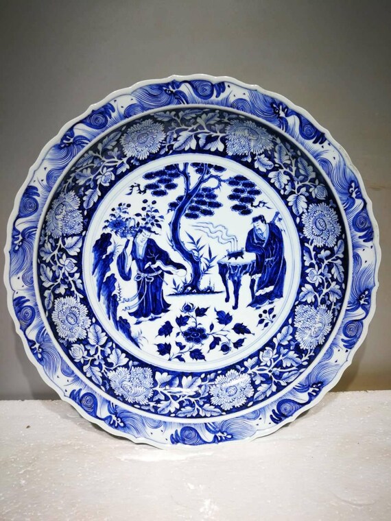 Late Yuan To Early Ming Dynasty Porcelain Blue And White Etsy