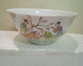 Qing Dynasty Shendetang Guan Ware Style White Famille Rose Fencai Porcelain Bowl.China Royal Art Vintage ceramic Collection Chinese Antiques