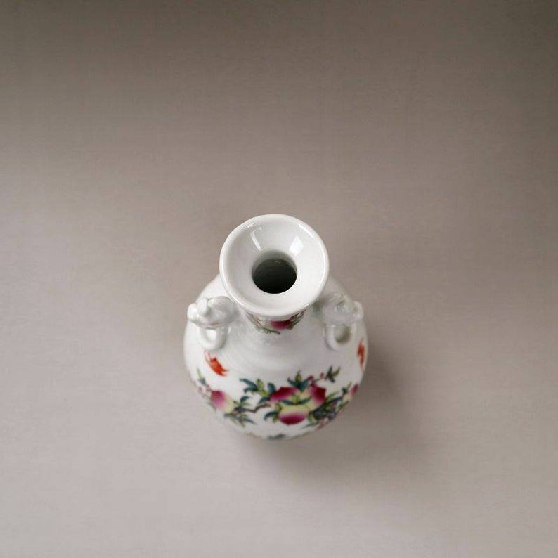 Chinese Antique Minguo Jurentang Marked Style Style Famille Rose Fencai Porcelain Vase.Rare China Royal Art Vintage ceramic Collection