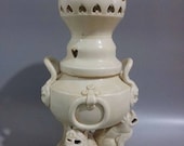 Song Dynasty Ding Ware Style Porcelain White Glaze Aroma Burner,Incense burner,Vintage China Royal Art ceramic collection Chinese Antiques