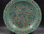 Qing dynasty Kangxi Style Famille rose fencai Porcelain Plate,Rare China Art Vintage ceramic Collection Chinese Antiques Porcelain