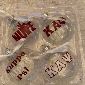 Kappa Alpha Psi Ornament 4 piece set
