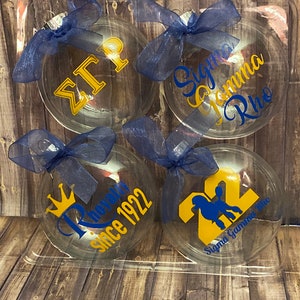 Sigma Gamma Rho Ornament 4 piece set