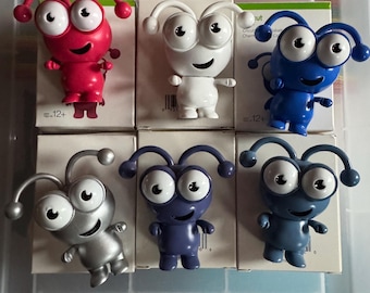 Cricut Cuties / rare / raspberry/ white / cobalt / silver shimmer / twilight/ denim