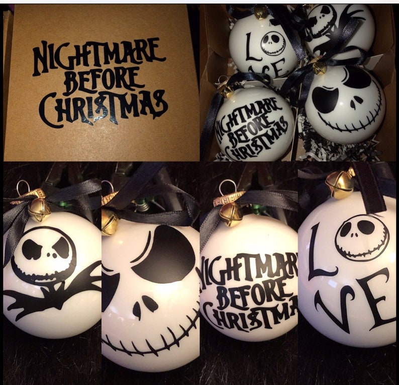 Nightmare Before Christmas Themed Ornament Set Etsy