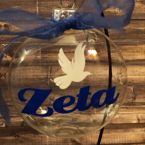 Zeta Phi Beta ornament - Zeta dove