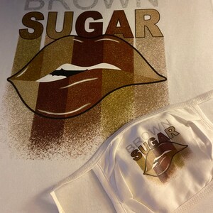 Brown Sugar tee - matching mask available