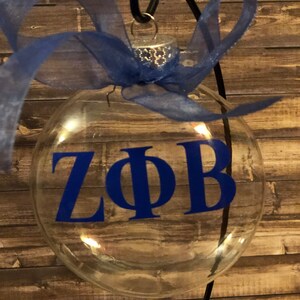 Zeta Phi Beta Ornament - greek letters