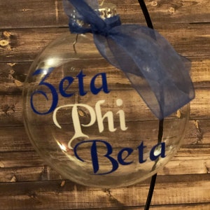 Zeta Phi Beta ornament