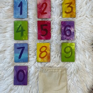 Cartes flash de numéros en bois, cartes en bois imprimées à la main pour apprendre les chiffres, jouet en bois de l’école Montessori pour enseigner les chiffres et les chiffres