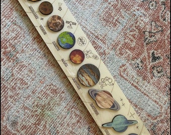 school project solar system Wooden Solar System Puzzle for Preschool Education, Large Size Planets Wooden Toy for Kids