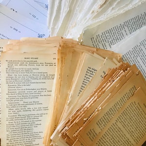 Pacotes de páginas de livros VINTAGE com 150 páginas