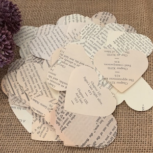 100 2 3/8” Count Vintage Heart Confetti Wedding Confetti Love Confetti