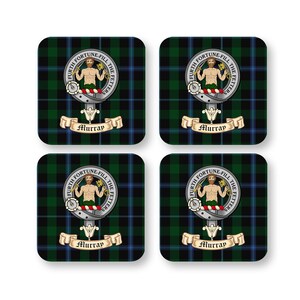 Murray Scottish Clan Coaster Gift Set - Set of four