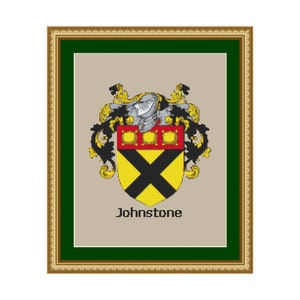 Johnstone Clan Coat of Arms Cross Stitch Pattern