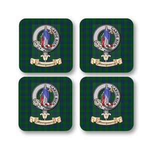 Montgomery Scottish Clan Coaster Gift Set - Set of four