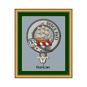 Duncan Scottish Clan Crest Cross Stitch Pattern - Download