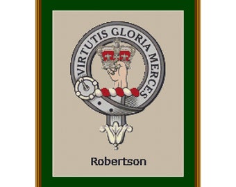 Robertson Scottish Clan  Cross Stitch Pattern