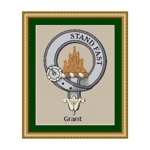 Grant Scottish Clan Crest Cross Stitch Pattern - Download