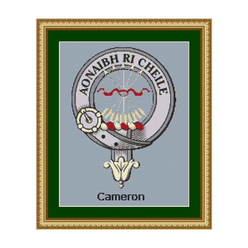 Cameron Scottish Clan Crest Cross Stitch Pattern - Download - Etsy
