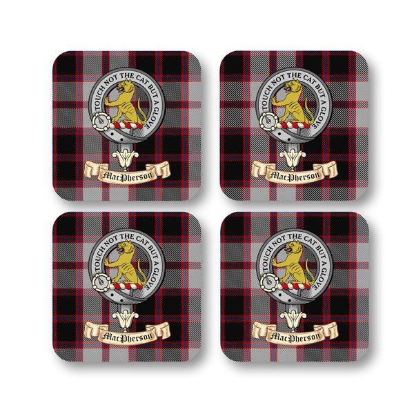 MacPherson Scottish Clan Coaster Gift Set - Set of four