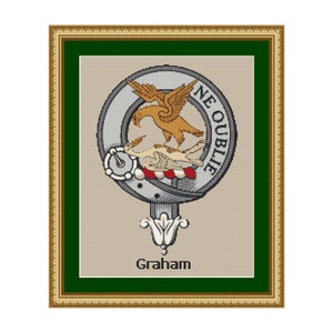 Graham Scottish Clan Crest Cross Stitch Pattern - Download