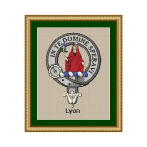 Lyon Scottish Clan Crest Cross Stitch Pattern