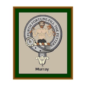 Murray Scottish Clan  Cross Stitch Pattern