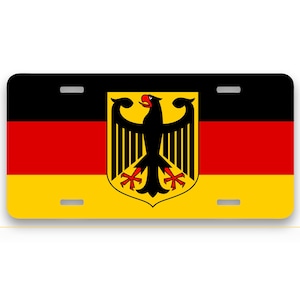 Germany Flag License Plate - Show your German Heritage