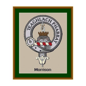 Morrison Scottish Clan  Cross Stitch Pattern