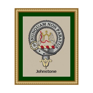 Johnstone Scottish Clan Crest Cross Stitch Pattern