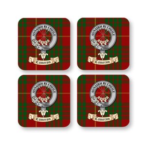 Cameron Scottish Clan Coaster Gift Set - Set of four