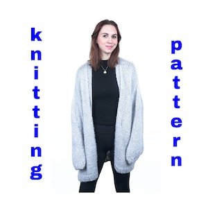 cloud cardigan pattern • cardigan knitting pattern • knit sweater pattern • easy cardigan pattern • beginner knitting pattern