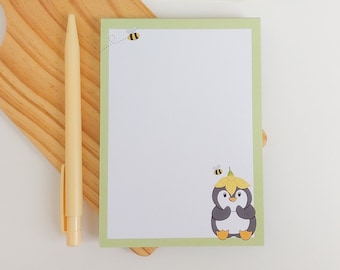 A6 Penguin Notepad - Bumblebee and Daffodil