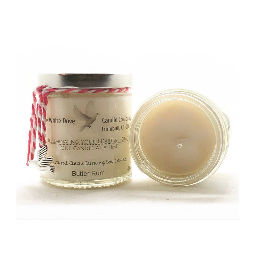 4 Ounce Natural Clean Burning Soy Candle Etsy