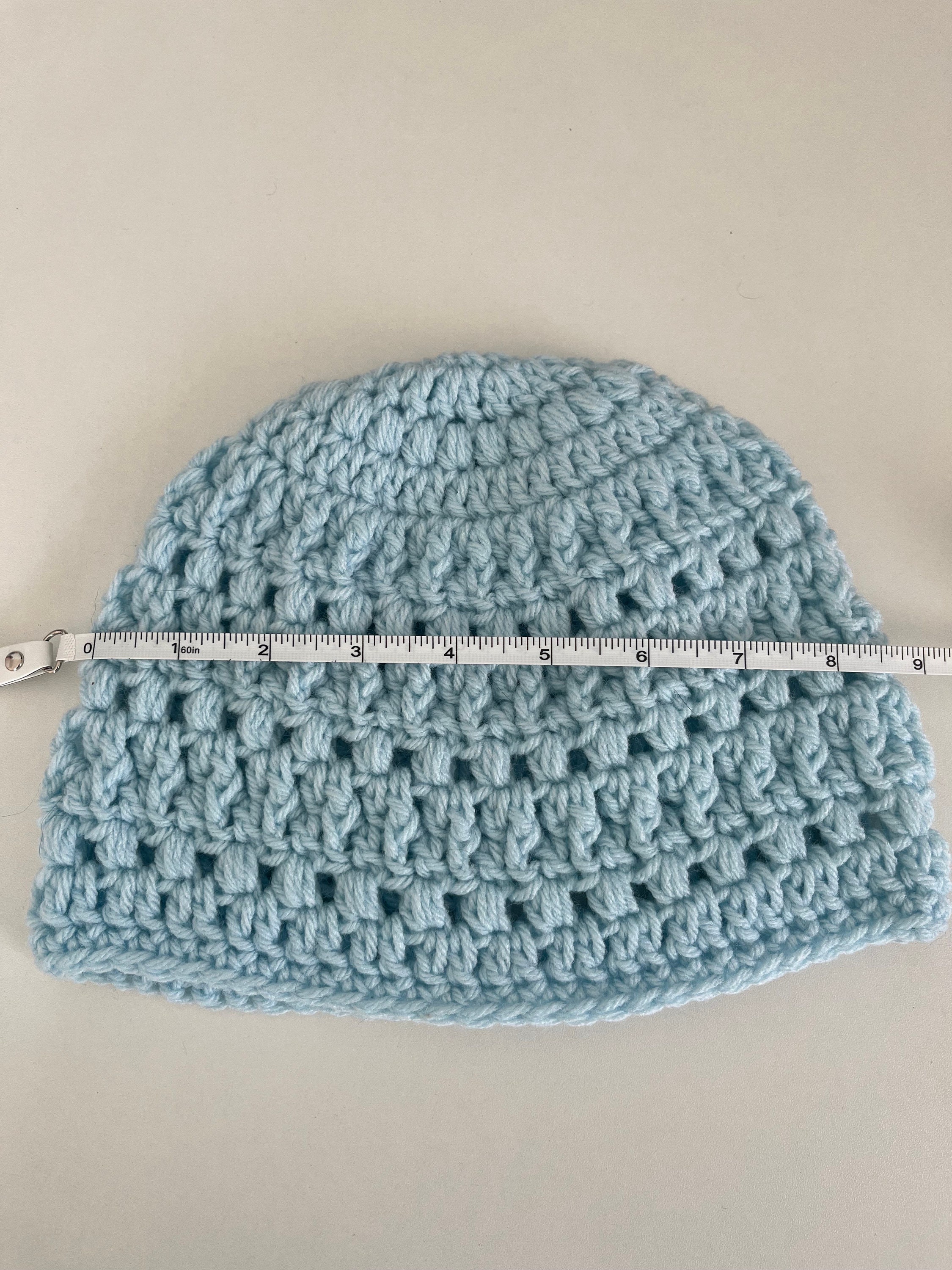 Crocheted Blue Beanie Supreme - Etsy