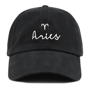 Embroidered Baseball Hat  Dad Cap Zodiac Horoscope Soft Unstructured Cotton Cap