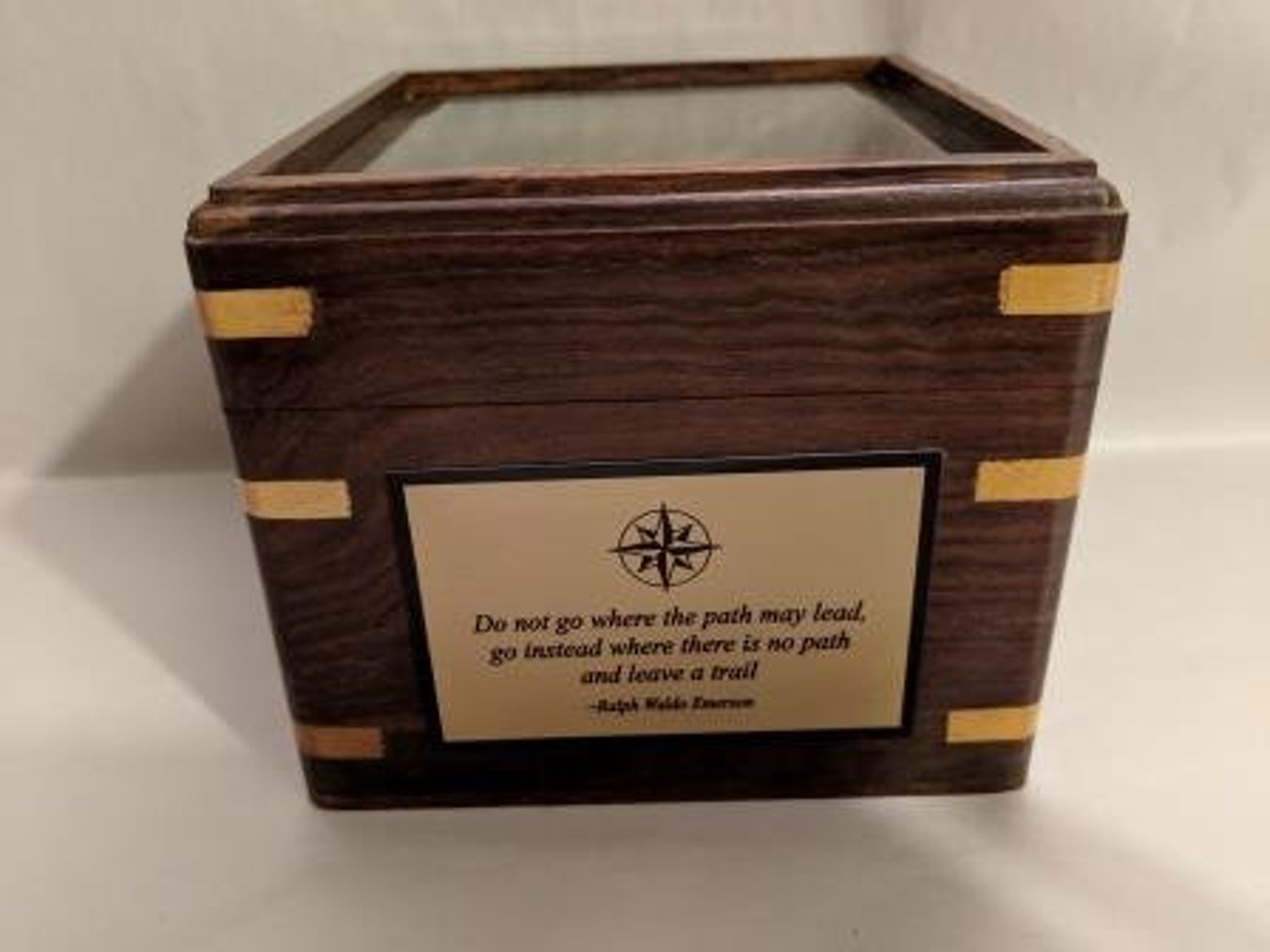 Elegant Desk Compass Gift Engraved with your choice of Etsy