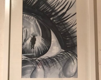 Tränendes Auge Zeichnen