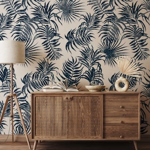 Tapete Für Badezimmer Palmenblätter Tapete Badezimmer Ideen Blau Tropische Badezimmer Wand Papier Schälen und Aufkleben Wasserdichte Badezimmer Tapete