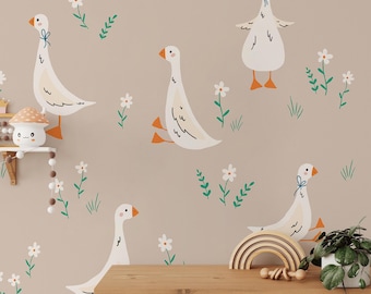 Geese Wall Decals: Repositionable Fabric Nursery Decor