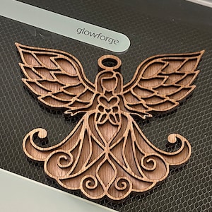 Laser Ready Christmas Angel 2023 SVG | Christmas Ornament SVG | No Physical Item will be sent | Digital SVG | Angel svg | Angel Art