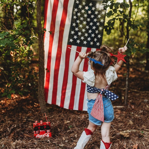 how to make a 4th of july crop top