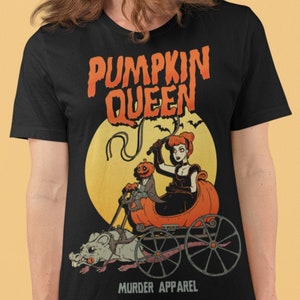 Pumpkin Queen Halloween Cinderella Retro T-shirt