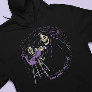 Pastel Goth Grim Reaper Death Kawaii Hoodie