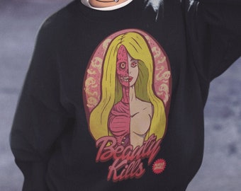 Corpse Beauty Kills | Pastel Goth Sweatshirt