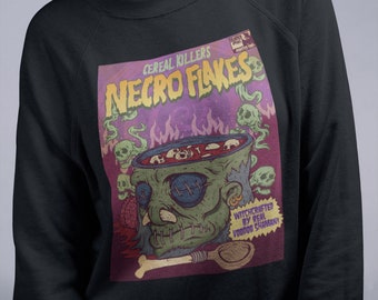 Cereal Killer Horror Pun Sweatshirt For Horror Fans And Nerds