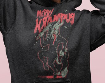 Merry Krampus Horror Christmas Hoodie