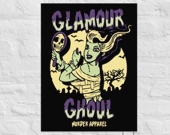 Glamour Ghoul Halloween Poster