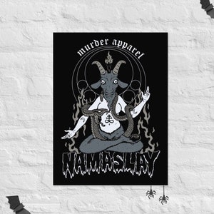 Baphomet Namaslay Yoga Studio Poster